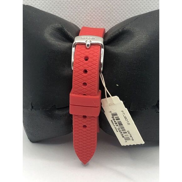 Fossil ES4452 Women's Red Silicone Analog Dial Quartz Genuine Wrist Watch OP632 - Picture 4 of 9